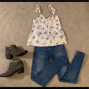 Abercrombie Floral Tank